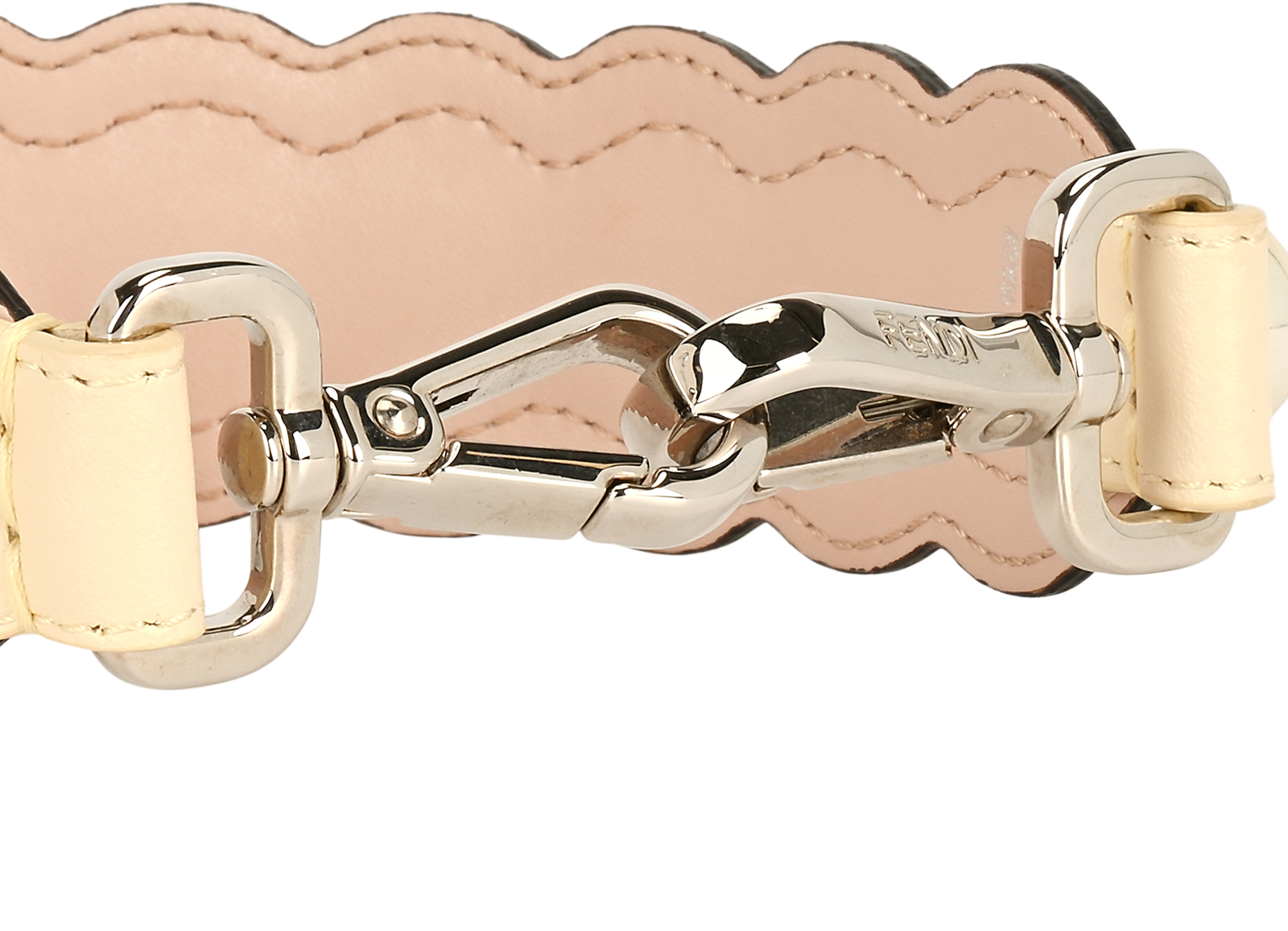 Fendi Strap You Short Strap, &pound;110, Accessories, Cream/Pink, Leather, Other view